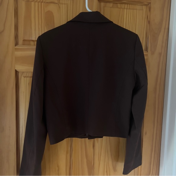 NWOT Chicory Coffee Peices cropped blazer - Picture 4 of 4